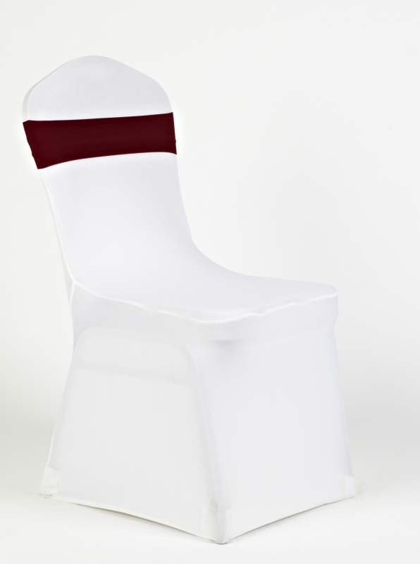 Fehér spandex mély bordó pánttal spandex