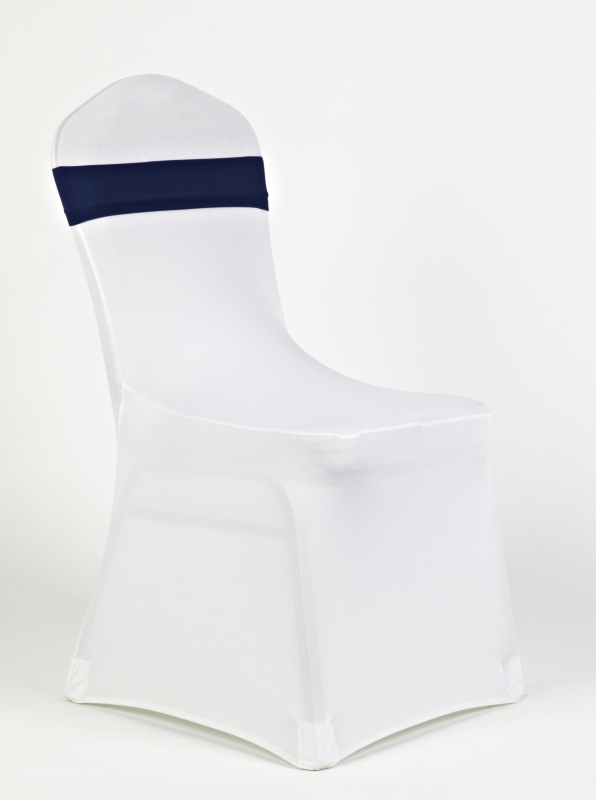 Fehér spandex tengerkék pánttal spandex