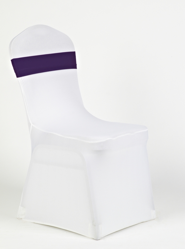 Fehér spandex sötét lila pánttal spandex