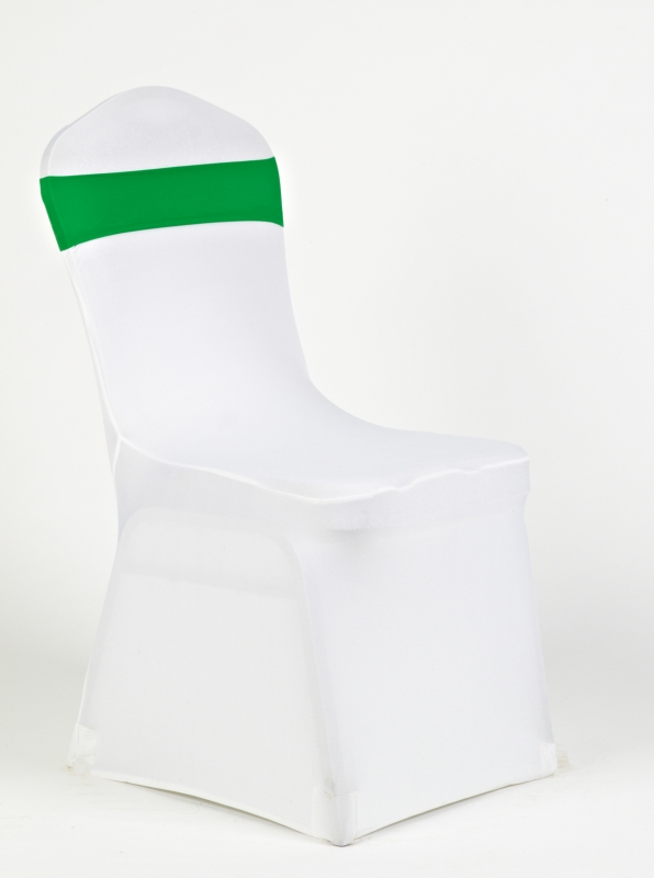 Fehér spandex zöld pánttal spandex