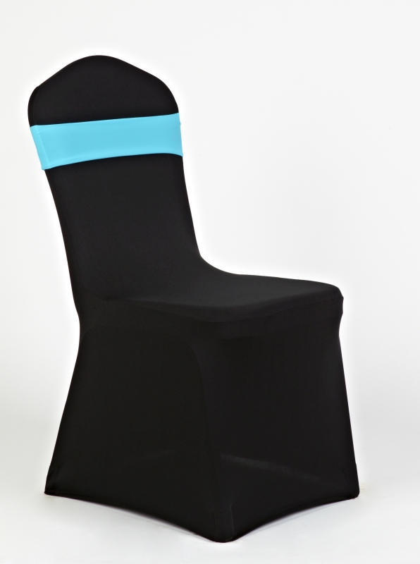 Fekete spandex világos kék pánttal spandex