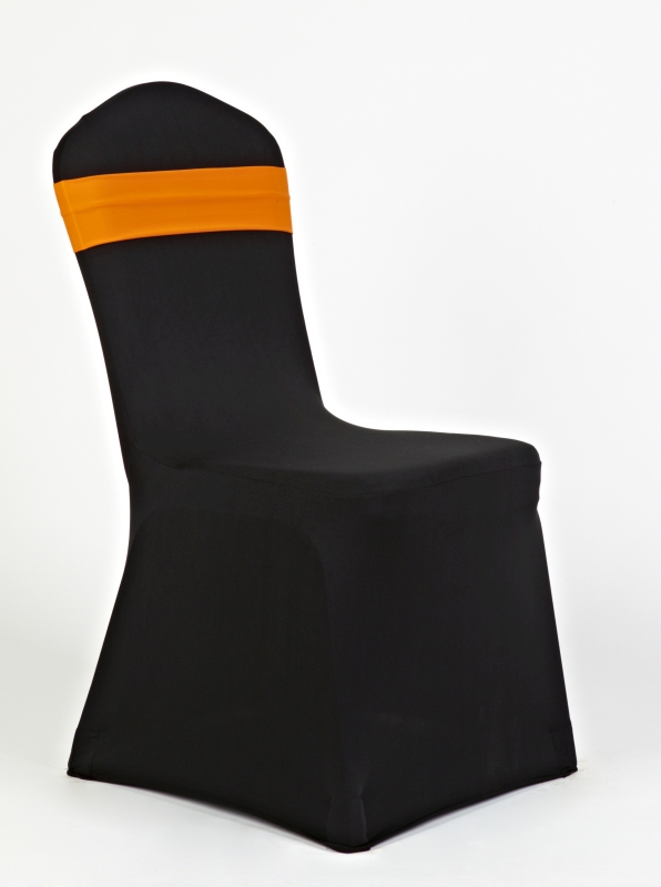 Fekete spandex narancs pánttal spandex