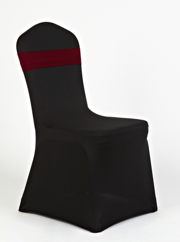 Fekete spandex sötét bordó pánttal spandex