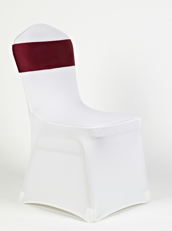 Fehér spandex bordó masnival