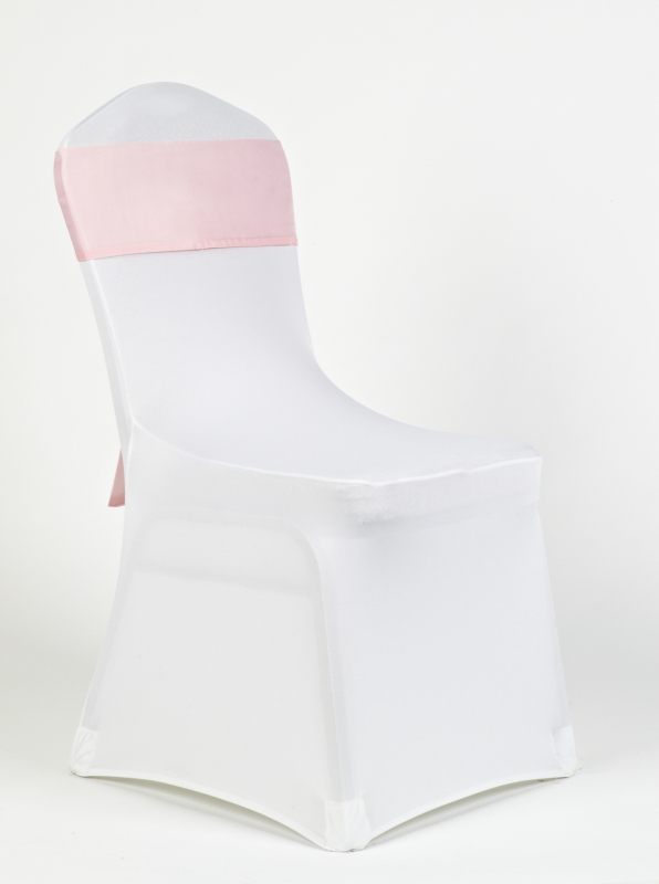 Fehér spandex rózsaszín masnival