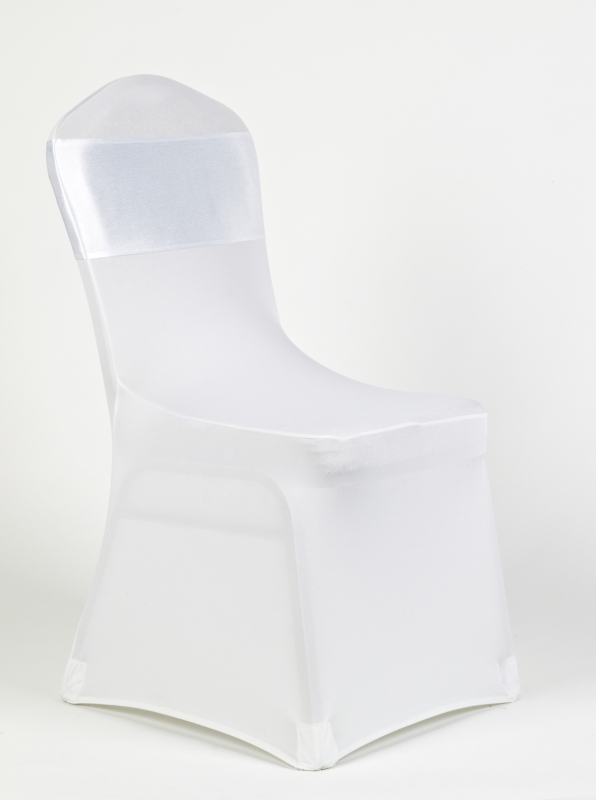 Fehér spandex fehér szatén masnival