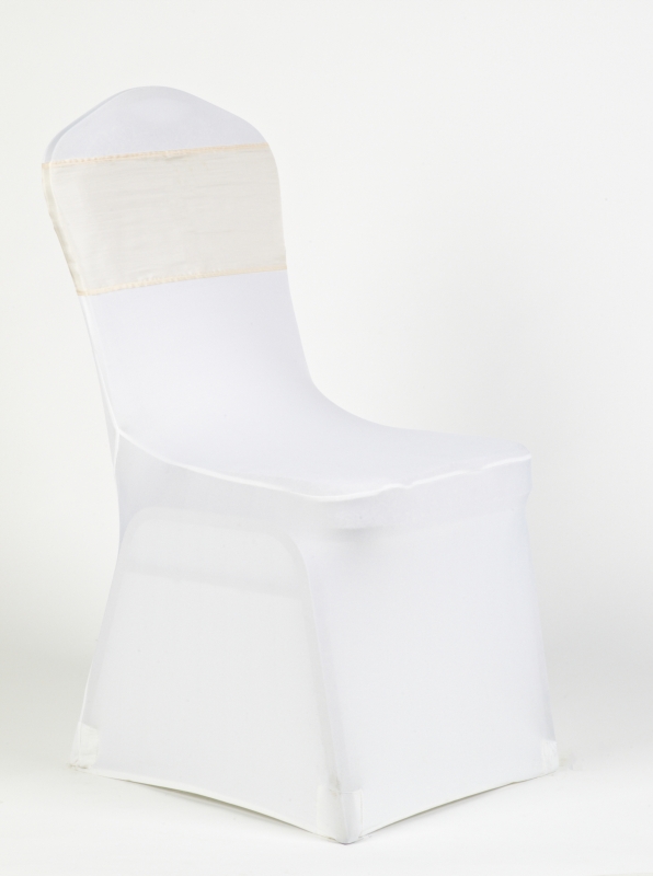 Fehér spandex barack organza masnival