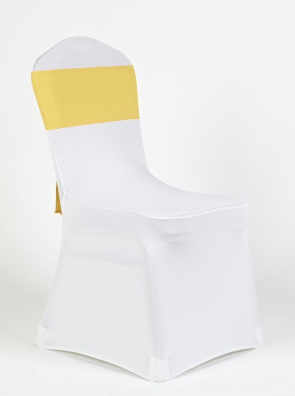 Fehér spandex napsárga minimat masnival