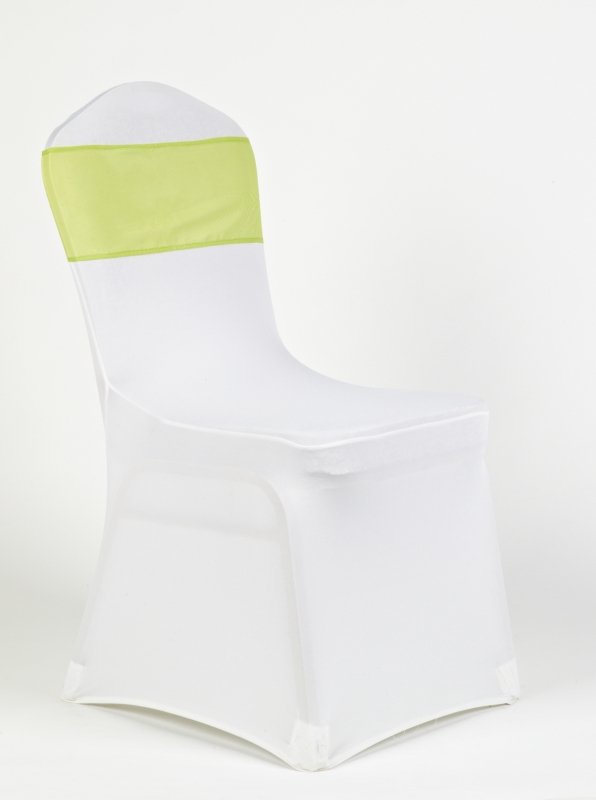 Fehér spandex kiwi zöld muszlin masnival