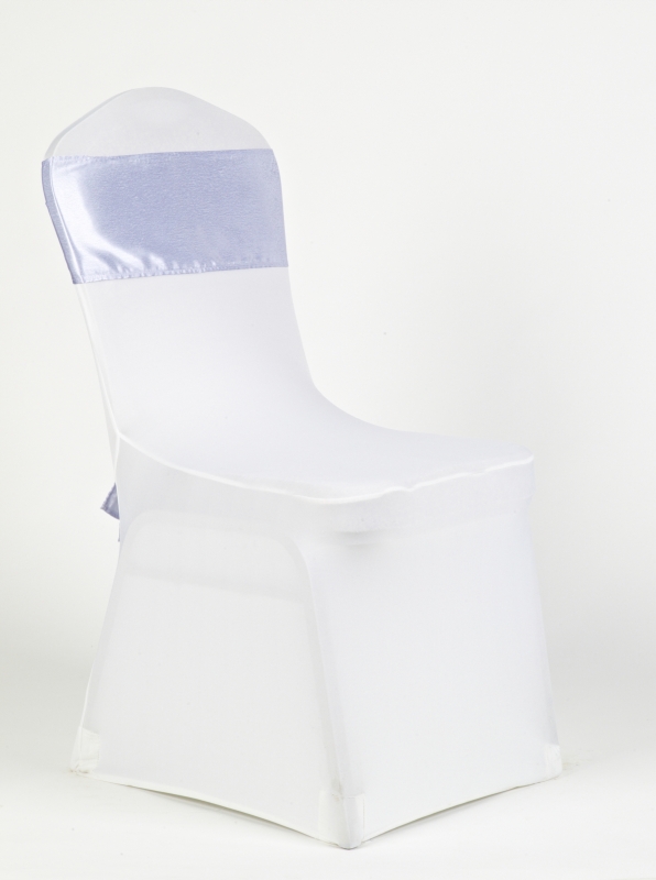 Fehér spandex lila szatén masnival