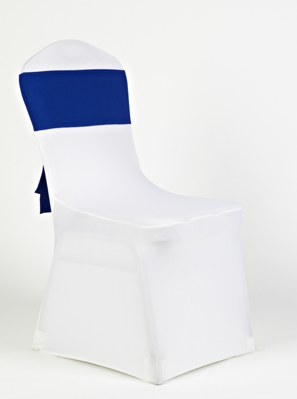 Fehér spandex királykék minimat masnival