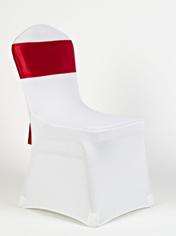 Fehér spandex piros szatén masnival