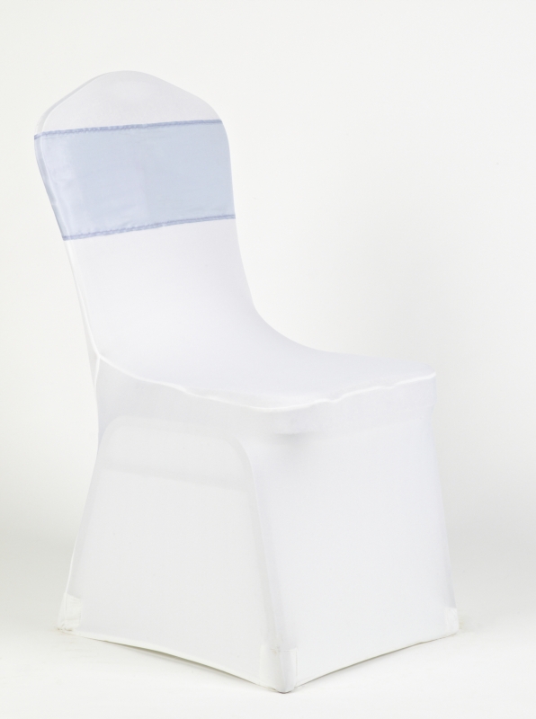 Fehér spandex lila organza masnival