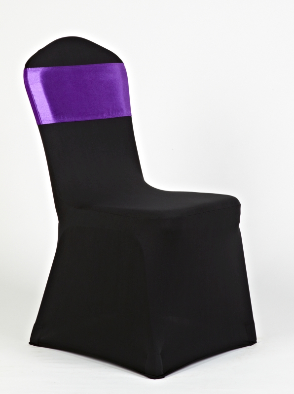 Fekete spandex neon lila szatén masnival