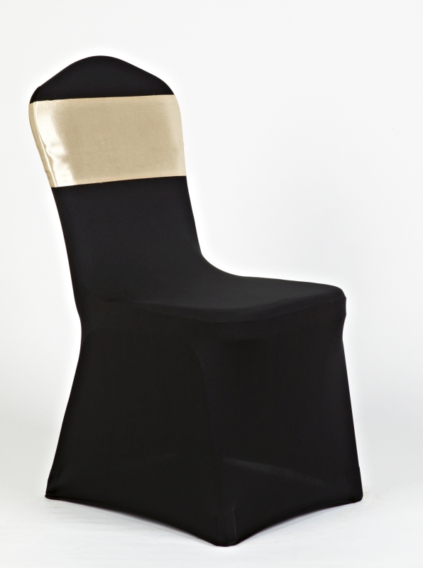 Fekete spandex pezsgő szatén masnival