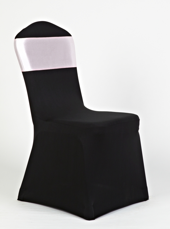 Fekete spandex rózsaszín szatén masnival