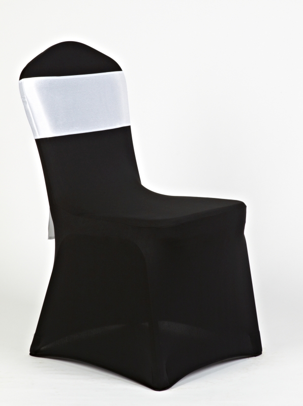 Fekete spandex fehér szatén masnival