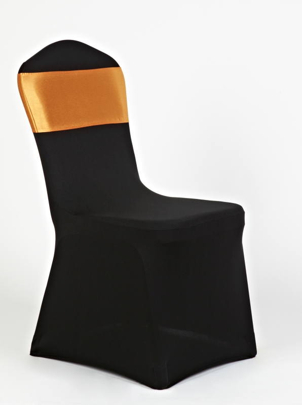 Fekete spandex narancssárga szatén masnival