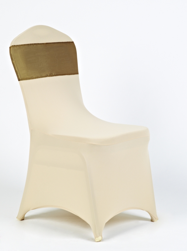 Tejeskávé spandex arany organza masnival