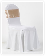 Fehér székhuzat - Pezsgő masnival