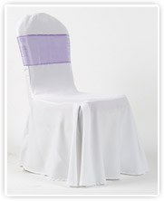 Fehér huzat lila szatén