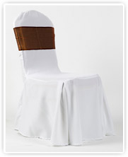 Fehér székhuzat - Óarany masnival