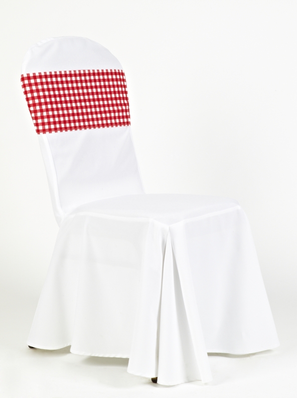 Fehér huzat piros fehér kockás