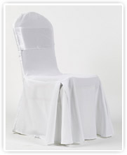 Fehér székhuzat - Fehér masnival