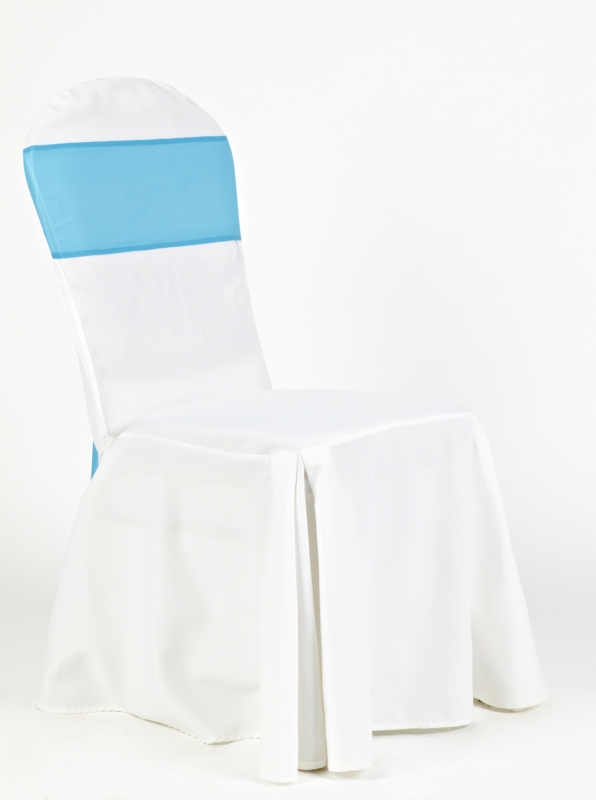 Fehér huzat türkiz kék muszlin