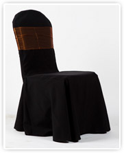 Fekete székhuzat - Óarany masnival